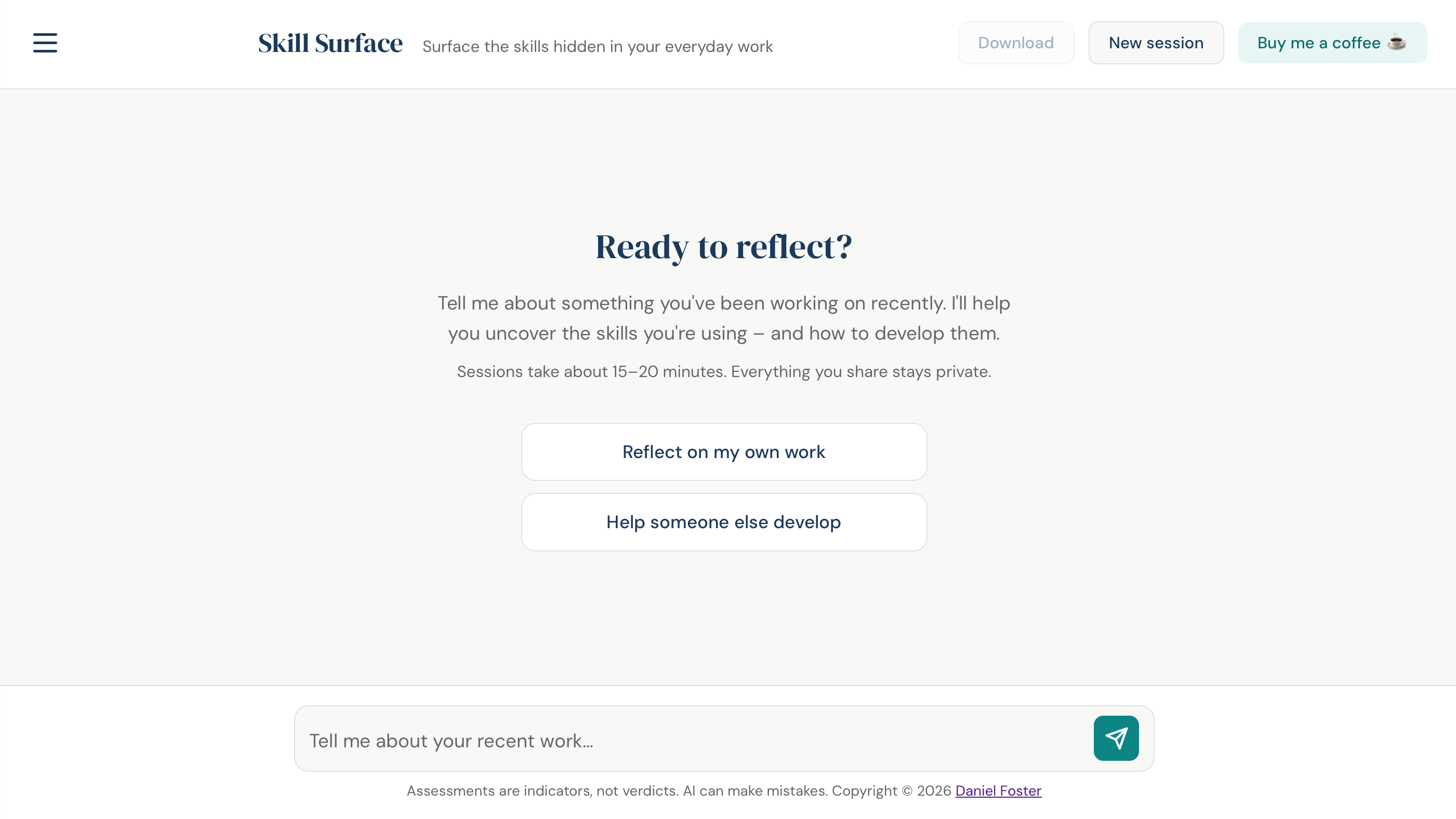 Skill Surface screenshot
